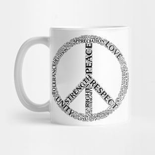 Peaceful Words Mug